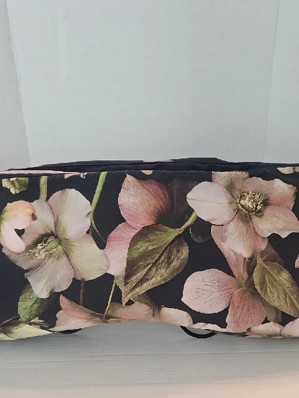 Ted Baker London Mauve Pink Charcoal Gray Floral Reversible Cotton King Duvet
